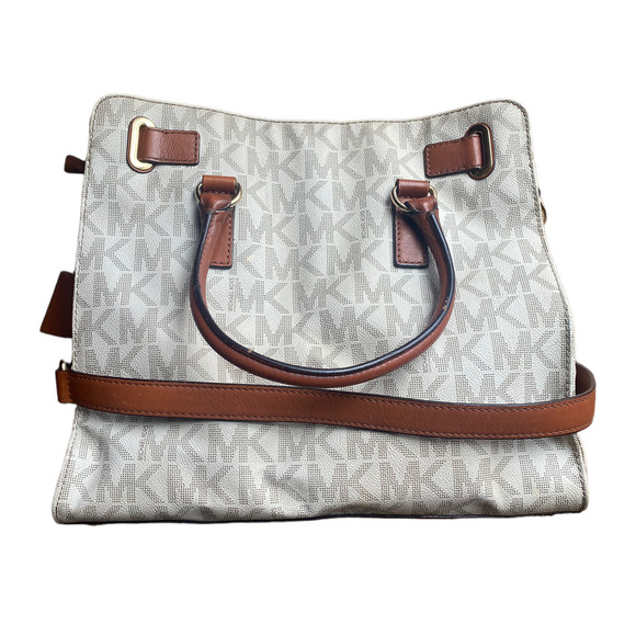 Michael Kors Hamilton North South Tote Vanilla + Matching Wallet - Picture 10 of 17